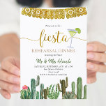 Convite Janto de ensaio do Cactus mexicano Fiesta<br><div class="desc">Estilo mexicano com suculência para um convite para Janto de ensaio. Pode ser usado para qualquer evento,  como chá de panela,  chá de fraldas,  festa de noivado,  festa de aniversário,  etc. Agora você está pronto para Fiesta!</div>