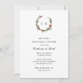 Convite Janto de ensaio do Casamento no inverno Elegante