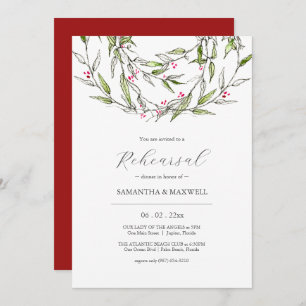 Convite Janto de ensaio do Casamento no inverno Elegante