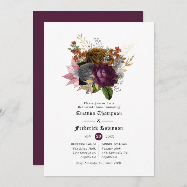 Convite Janto de ensaio do Dia das Bruxas de Laranja-Ameaç (Frente/Verso)