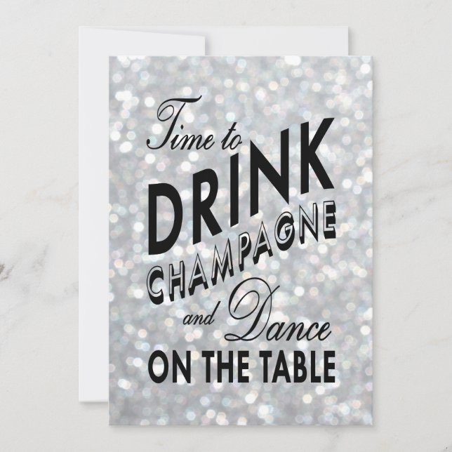 Convite Janto de Ensaio do Glam Hollywood (Frente)