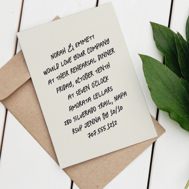 Convite Janto de ensaio do marcador de desenho (Criador carregado)