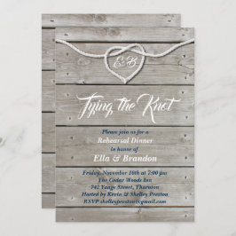 Convite Janto de ensaio do monograma náutico