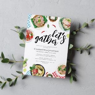 Convite Janto de ensaio do Partido do Janto Comida Tailand