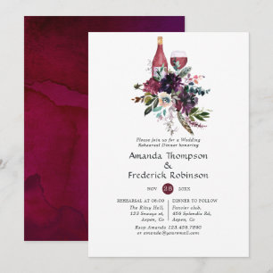 Convite Janto de ensaio do Provando de vinho tinto de amei