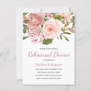 Convite Janto de ensaio Dourado com Rosa cor-de-rosa convi