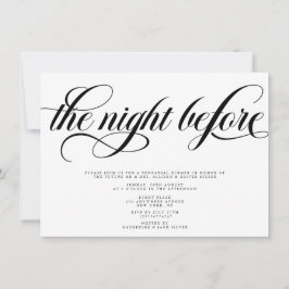 Convite Janto de ensaio Elegante