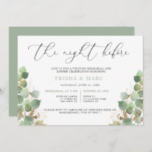 Janto de ensaio Elegante Watercolor Greenerescente