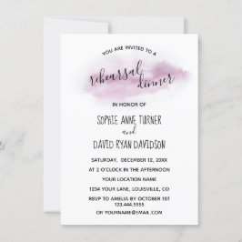 Convite Janto de ensaio em aquarela cor rosa com caligrafi