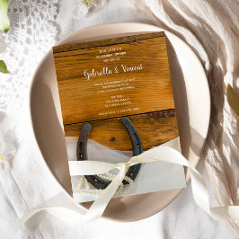 Convite Janto de ensaio em ferradura e pérolas