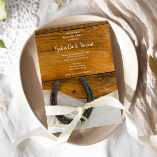 Convite Janto de ensaio em ferradura e pérolas