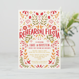 Convite Janto de ensaio Fiesta - Luke e Kris
