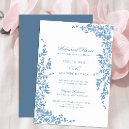 Convite Janto de Ensaio Floral de Vintage Clássico Dusty B