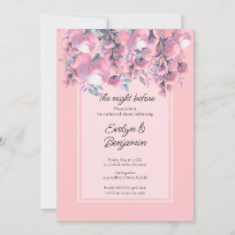 Convite Janto de ensaio Floral Dusty Rosa