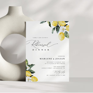 Convite Janto de Ensaio Floral Moderno com Lemon