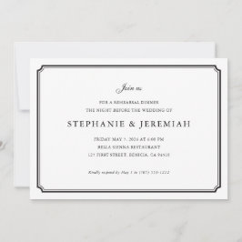 Convite Janto de ensaio formal