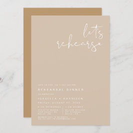 Convite JANTO de ensaio INDIE Boho Earth Toned Beige