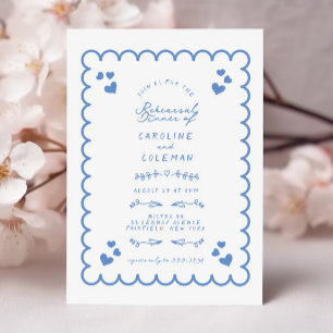 Convite Janto de ensaio manuscrito da porta de onda retror