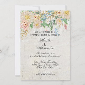 Convite Janto de ensaio moderno de aquarela Floral