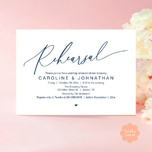 Convite Janto de ensaio na noite anterior à Festa de casam