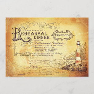 Convite Janto de ensaio náutico do farol antigo