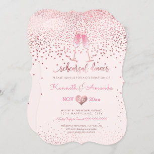 Convite Janto de Ensaio PixDezines/Bolhas+Champanhe Rosa