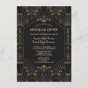 Convite Janto de ensaio Real do Excelente Negro Gatsby 20s