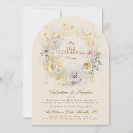 Convite janto de ensaio romântico da coroa ouro