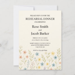 Convite Janto de Ensaio Romântico de Casamento de Flores S
