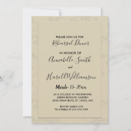 Convite Janto de Ensaio Romântico Moderno Elegante