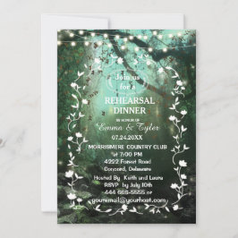 Convite Janto de Ensaio Russo das Luzes Florestais Encanta