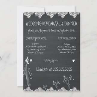 Convite Janto de Ensaio Russo de Chalkboard