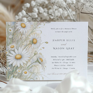 Convite Janto de Ensaio Rustic Daisies