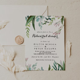 Convite Janto de ensaio sobre a vegetação tropical floral 