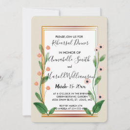 Convite Janto de ensaio sofisticado clássico e elegante