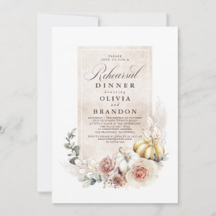 Convite Janto de Ensaio Terthy Shade Floral Pumpkins Boho