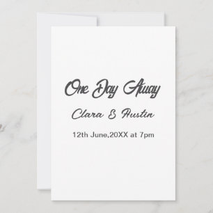 Convite Janto de ensaio Um dia fora da noite antes do nome