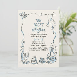 Convite Janto de Ensaio Whimsical Funky Desenhado à Mão