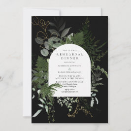Convite Janto de ensaio Wild Fern Greenery