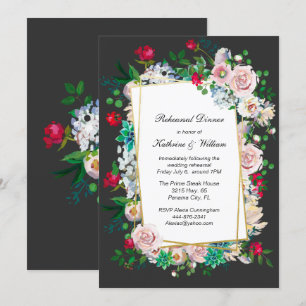 Convite Janto de Ensaios de Casamento de cinzas e Frames F