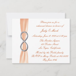 Convite Janto de Ensaios de Casamento de Infinidade Laranj
