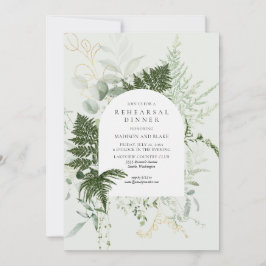 Convite Janto de Ensaios de Casamento Florestal Wild Fern
