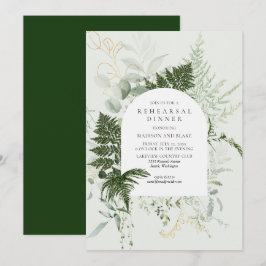 Convite Janto de Ensaios de Casamento Florestal Wild Fern