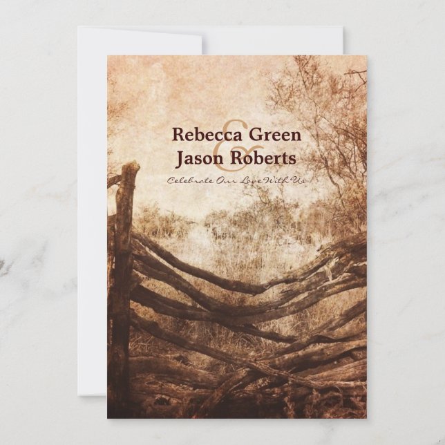 Convite Janto de Ensaios de Casamentos de fazendas do Oest (Verso)