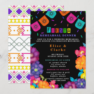 Convite Janto de Ensaios de Fiesta Vivid Florals no México