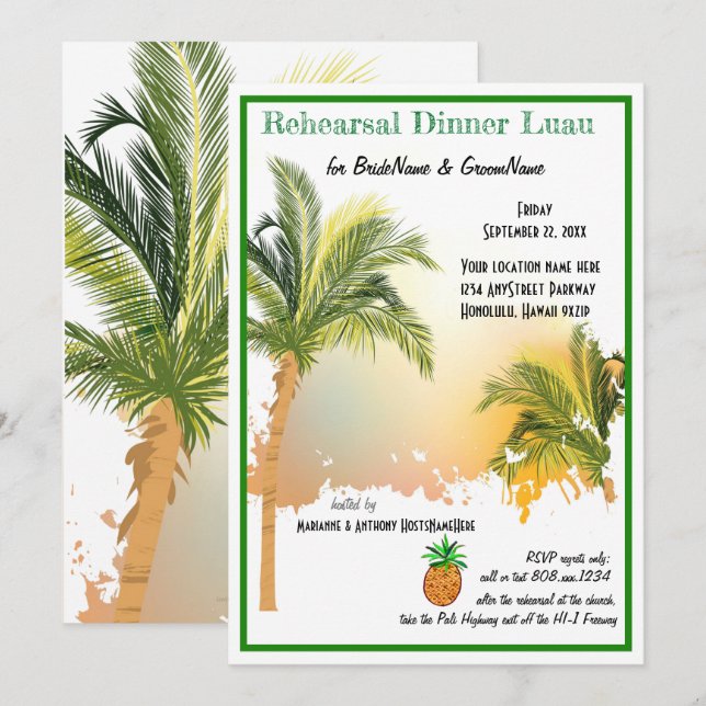 Convite Janto de Ensaios de Palmeiras de Praia (Frente/Verso)