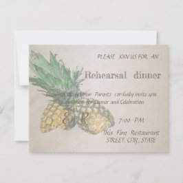 Convite Janto de Ensaios de Pineapple em Casamento de Prai