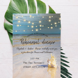 Convite Janto de Ensaios de Seashell de Ondas de Praia