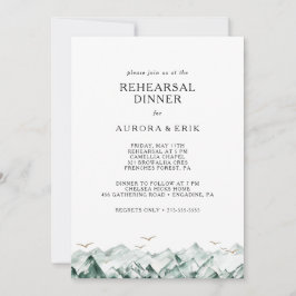 Convite Janto de Ensaios em Montanha Verde e Dourada