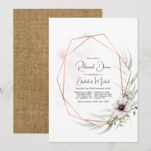 Convite Janto de Ensaios Geométricos de Bronze Elegância R